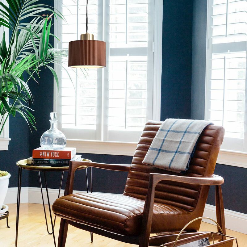 NOVA OF CALIFORNIA Tambo Pendant Light - Dark Walnut