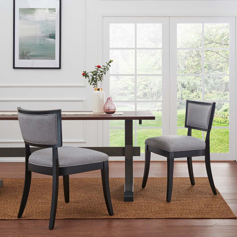 Pristine Upholstered Fabric Dining Chairs - Set of 2 image number 7