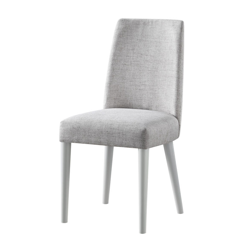 Fabric Upholstered Parsons Chair with Solid Wood Legs for Dining Room