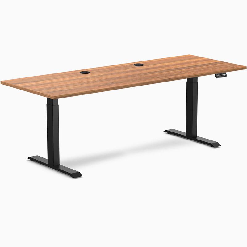 Desky Dual Laminate Sit Stand Desk image number 0