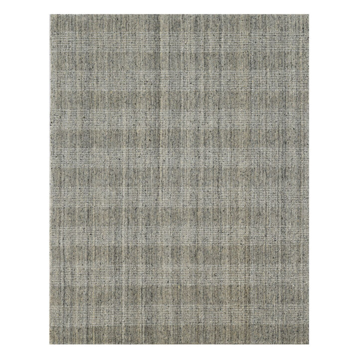 HomeRoots Wool Plaid Hand Woven Area Rug