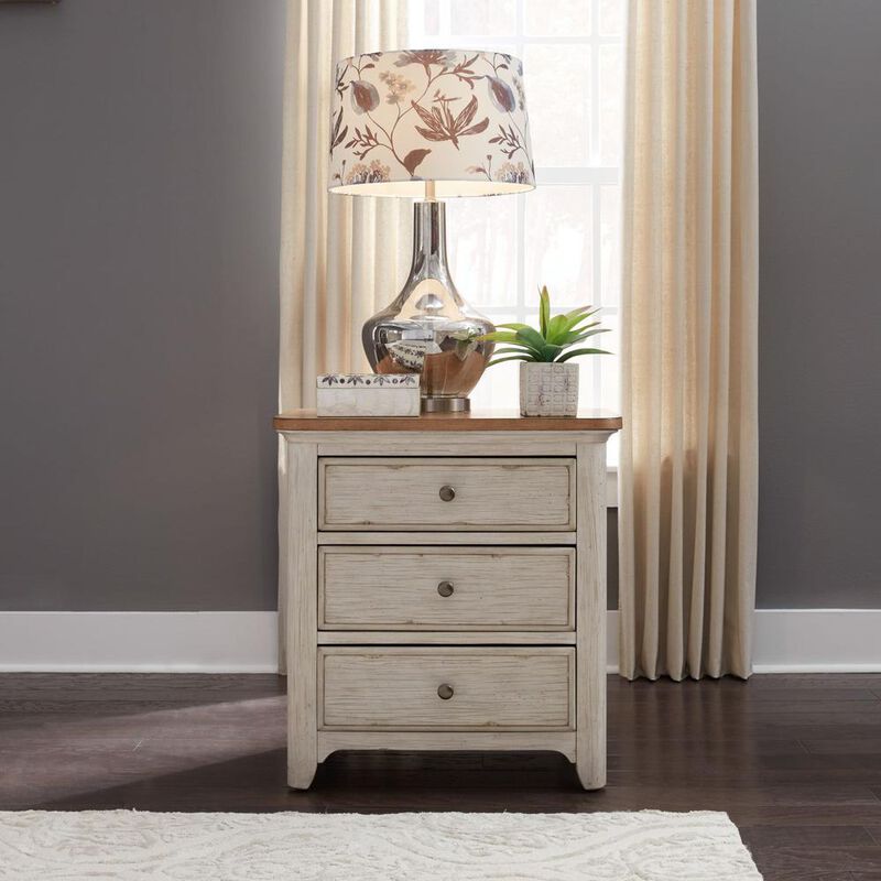 Liberty Furniture 3 Drawer Night Stand w/ Charging Station image number 7