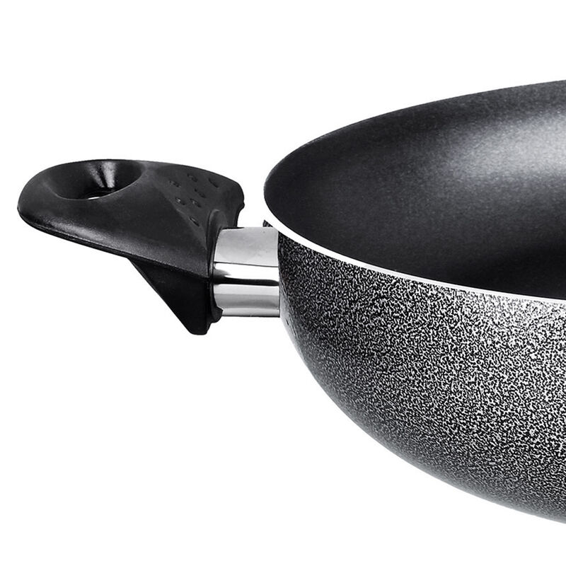 Brentwood Wok Aluminum Non-Stick 12" Gray