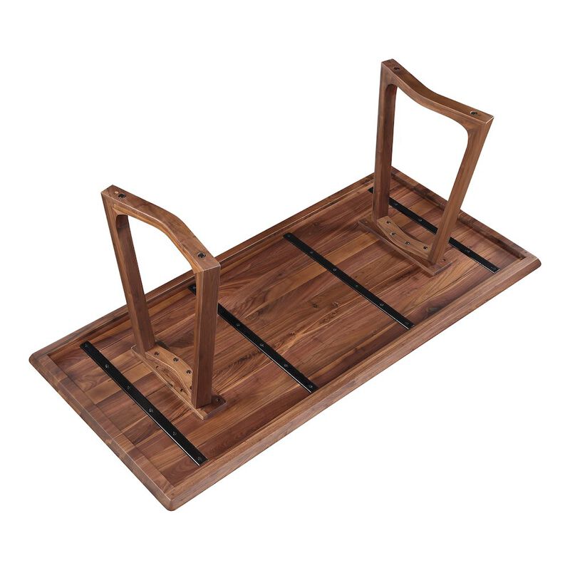 Moe&rsquo;s Silas Dining Table Walnut Brown image number 8