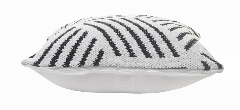 Modern Cotton Geometric Throw Pillow with Zipper &ndash; Elegant Decorative Cushion