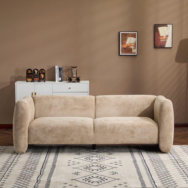 Deglom  curved design 3-seater Sofa image number 1