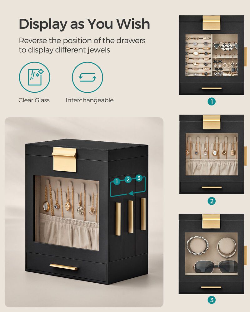 5-Layer Jewelry Storage Organizer with Drawers