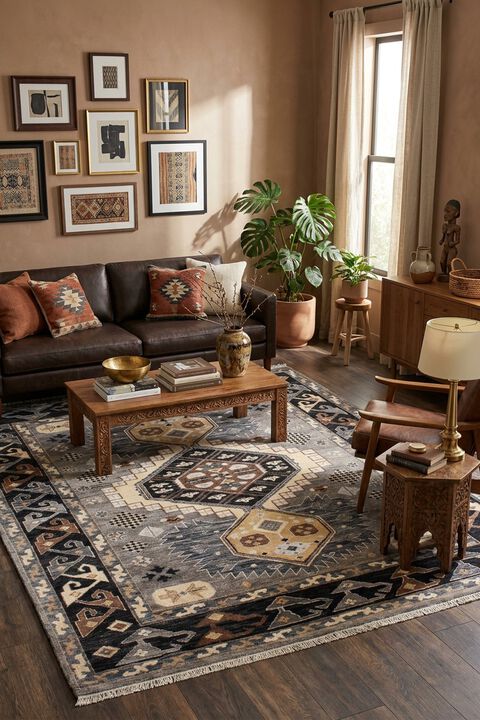 Navajo 530313 Grey 9' x 12' Rug