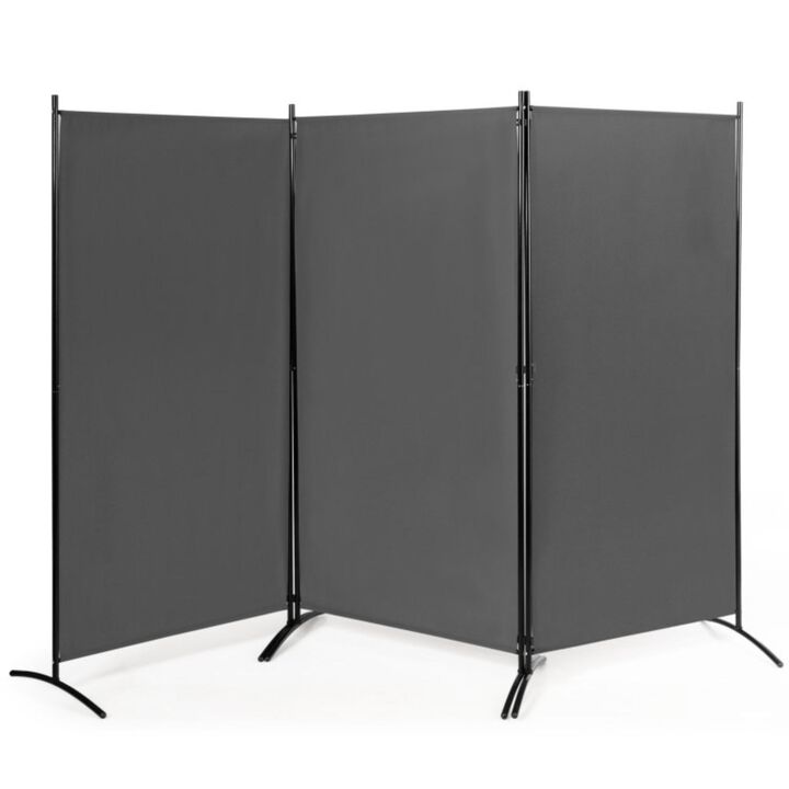 Hivvago 3-Panel Room Divider Folding Privacy Partition Screen for Office Room