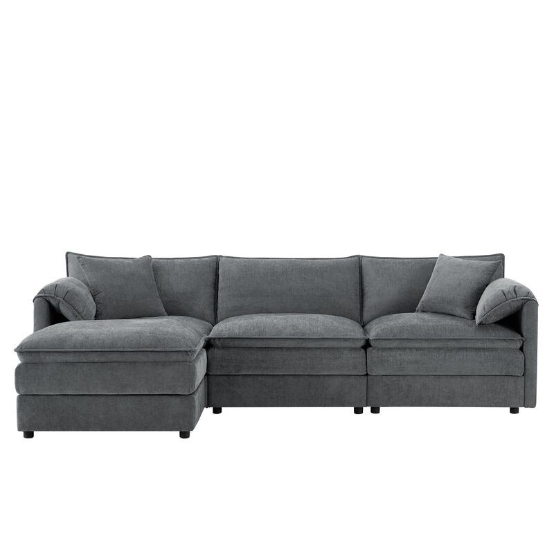 Cepbis L-Shaped Modular Cloud Sectional Sofa image number 0