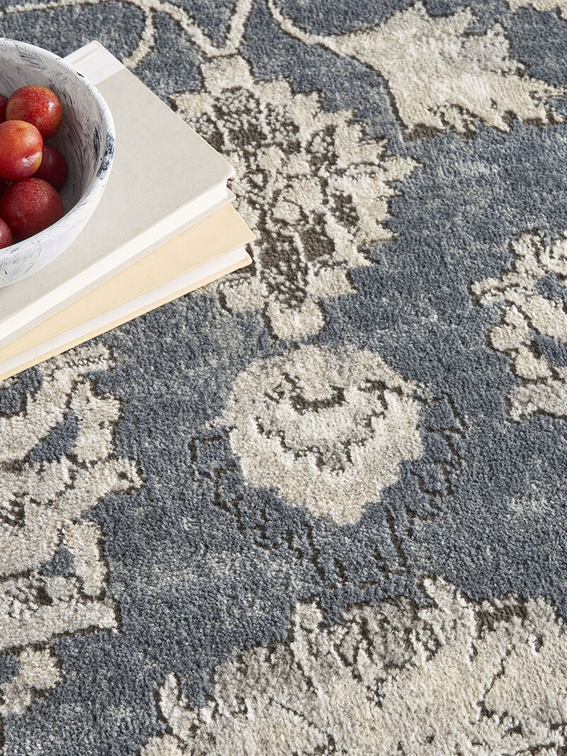 Quarry QUA06 Blue/Beige 8'10" x 11'10" Rug image number 8