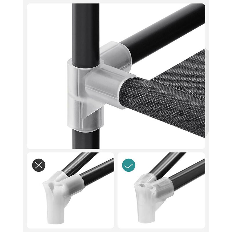 Portable Closet Wardrobe with 4 Hanging Rods and Shelves &ndash; Freestanding Clothes Organizer for Bedroom or Storage Room