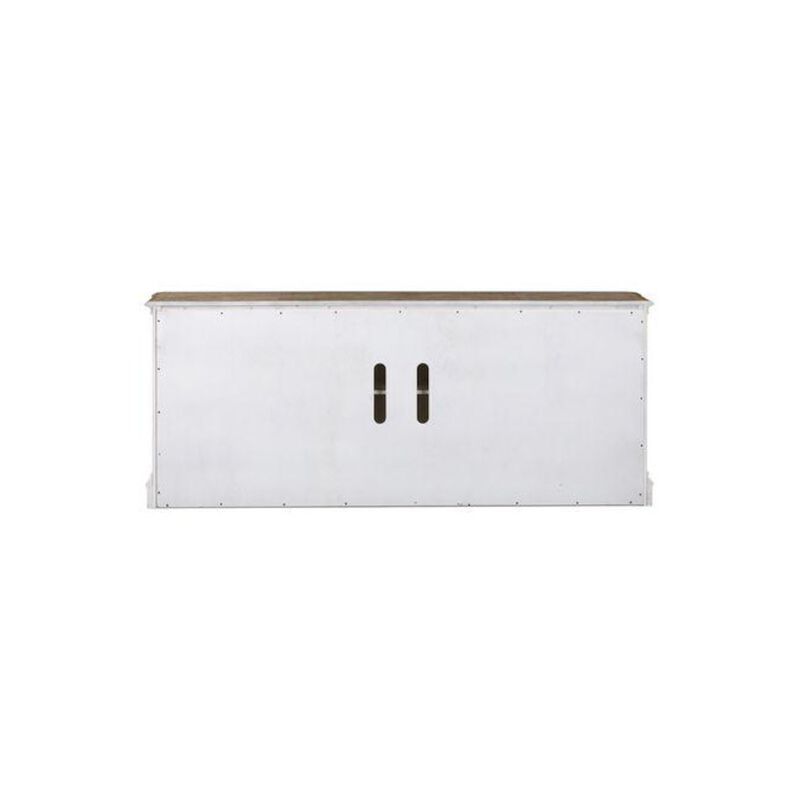 Liberty Furniture Magnolia Manor TV Console in Antique White image number 3