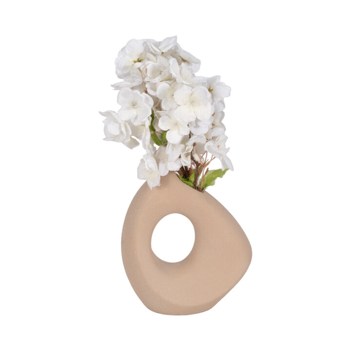 8" Lopsided Open Cut Out Vase