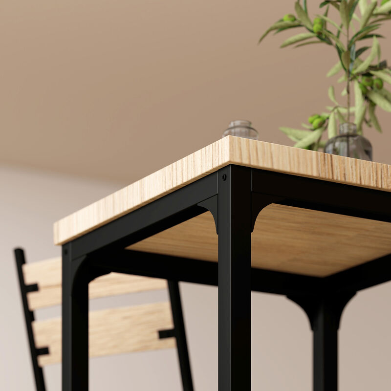 Hivvago 3-Piece Kitchen Table and Chair Set for Small Spaces image number 7