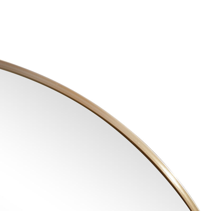 Milly Medium Oval Metal Framed Wall Mirror