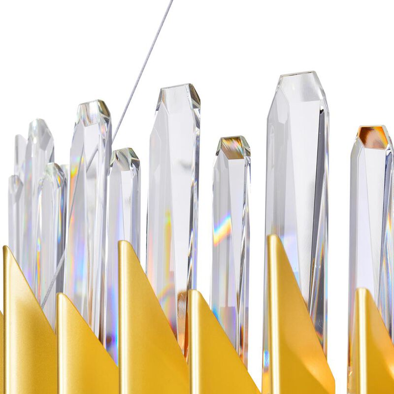 CWI Lighting Cityscape 24 Light Chandelier With Satin Gold Finish