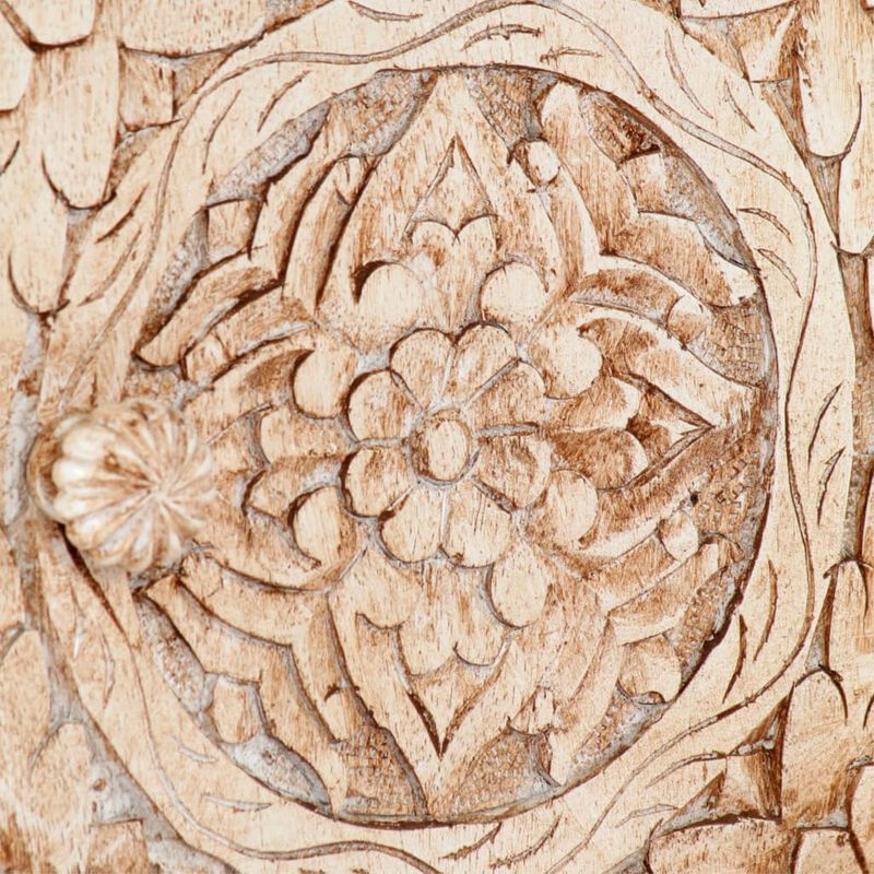 vidaXL Bedside Cabinet 15.7"x11.8"x19.7" Solid Mango Wood