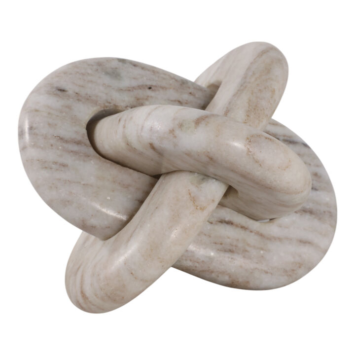 6" Marble Knot, Beige
