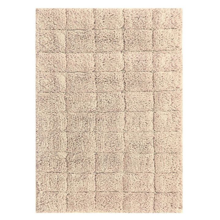 Knightsbridge Summer Tile 220 GSF Non Skid Back Bath Rug 24 x 40 - Sage