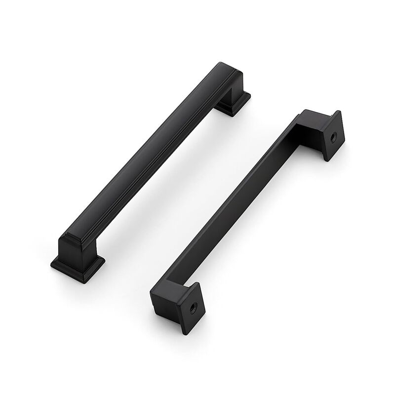 1 Pack Kitchen Cabinet Pulls Square Drawer Pulls 5 Inch Hole Center Cabinet Handles Matte Black Drawer Pulls Kitchen Cabinet Har