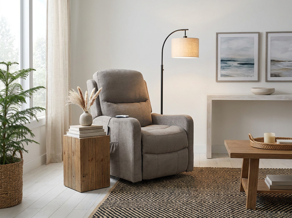 Wood Power Lift Recliner