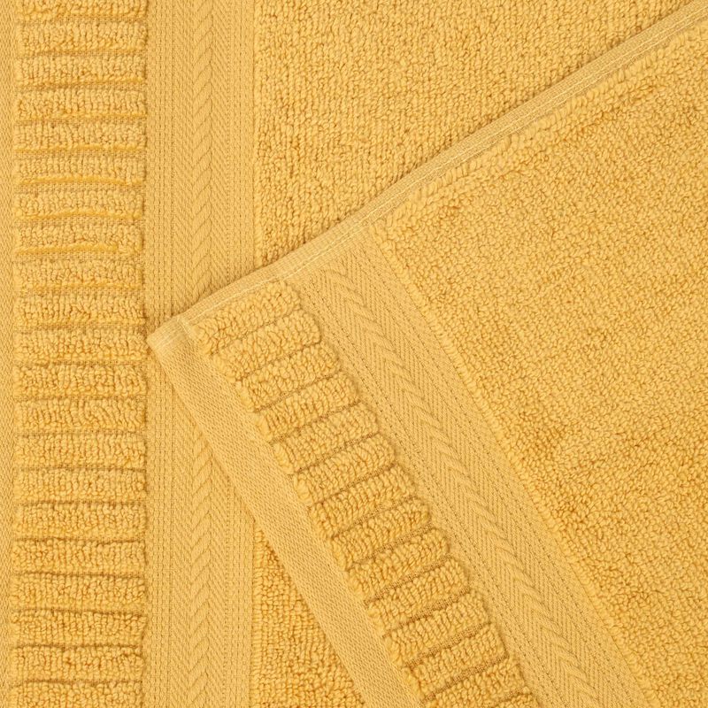 Zero Twist Cotton Towel Set Medium Weight Quick Dry Bath Towels image number 3