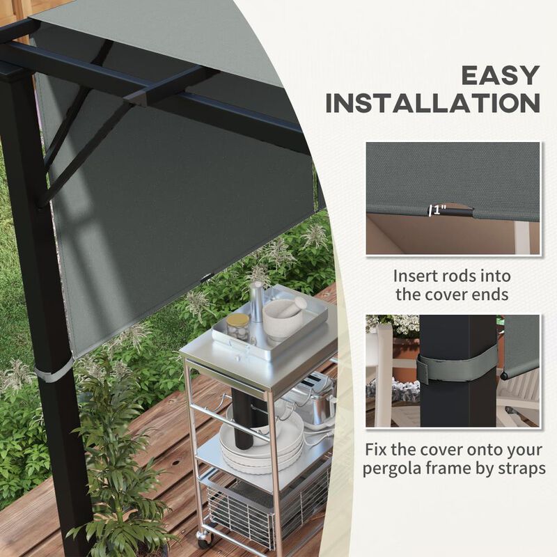 Hivvago 10x10 Pergola Replacement Canopy Set of 2 image number 5