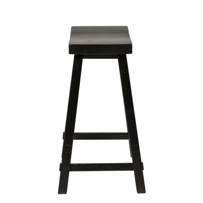 Liberty Furniture Creations 24 Inch Sawhorse Counter Stool - Black (RTA) in Various image number 2