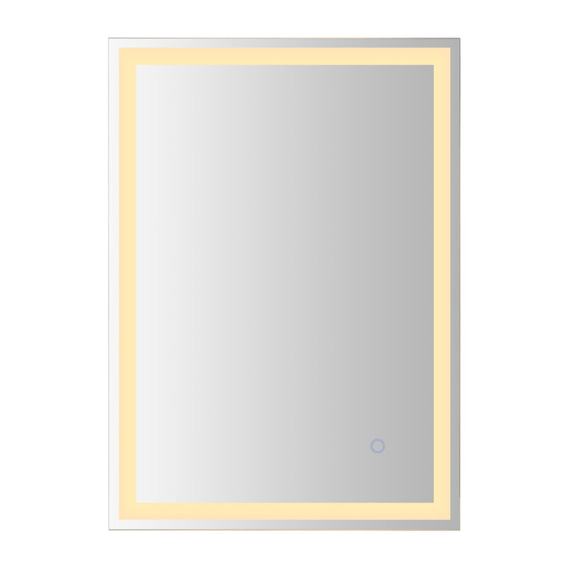 Pax Frameless Antifog Front/Back-Lit Wall Bathroom Vanity Mirror, Smart Touch