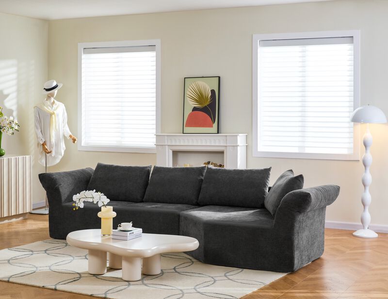 Kelhak Modern Minimalist Modular Sectional Sofa image number 2