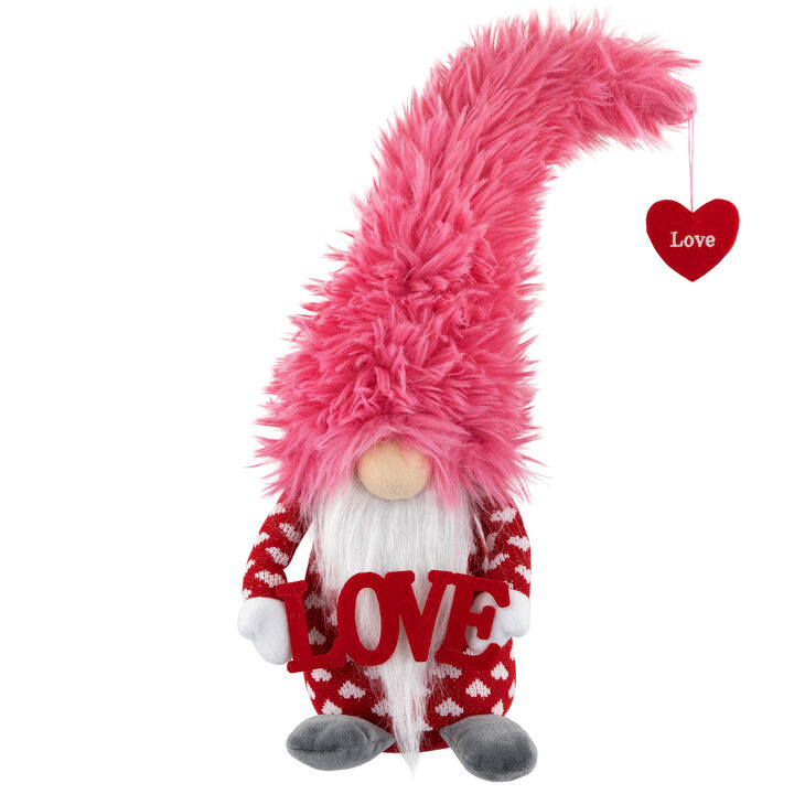 Fuzzy Love Valentine's Day Gnome - 18"
