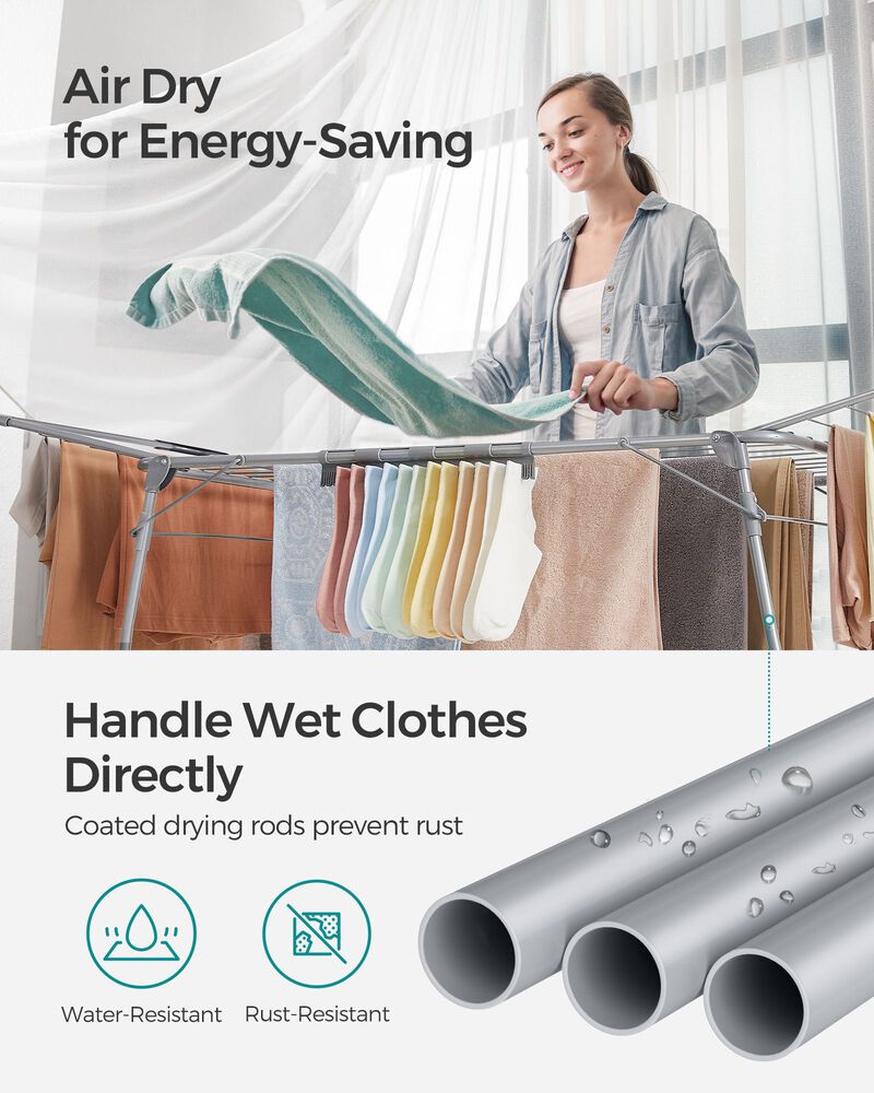 Foldable Clothes Drying Rack - Space-Saving and Portable Laundry Solution