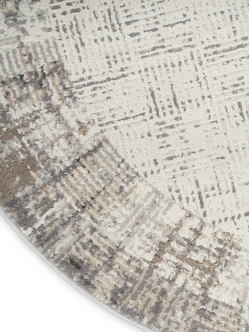 Elation ETN05 Ivory/Gray 5'3" x 7'3" Rug