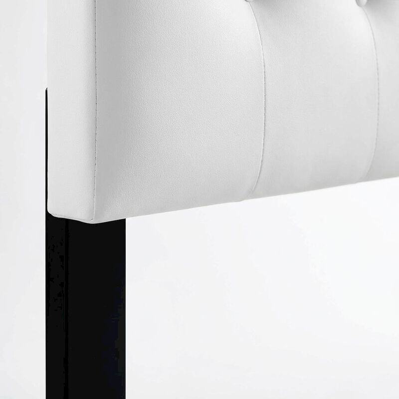 Upholstered Vinyl Full Headboard with Stylish Design and Durable Build image number 1