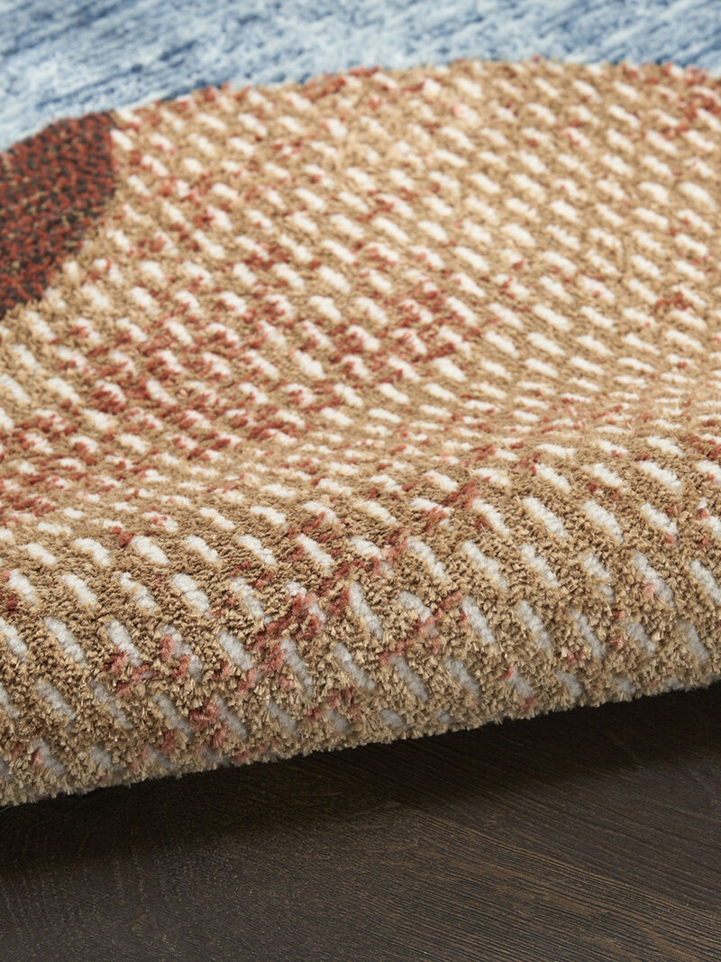 Nordic NRC18 Turquoise/Multicolor 2' x 6' Rug