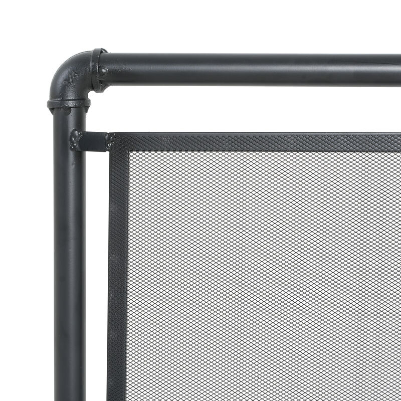 Christopher Knight Home Harva Mid-Century Modern Iron Single Panel Fireplace Screen image number 6