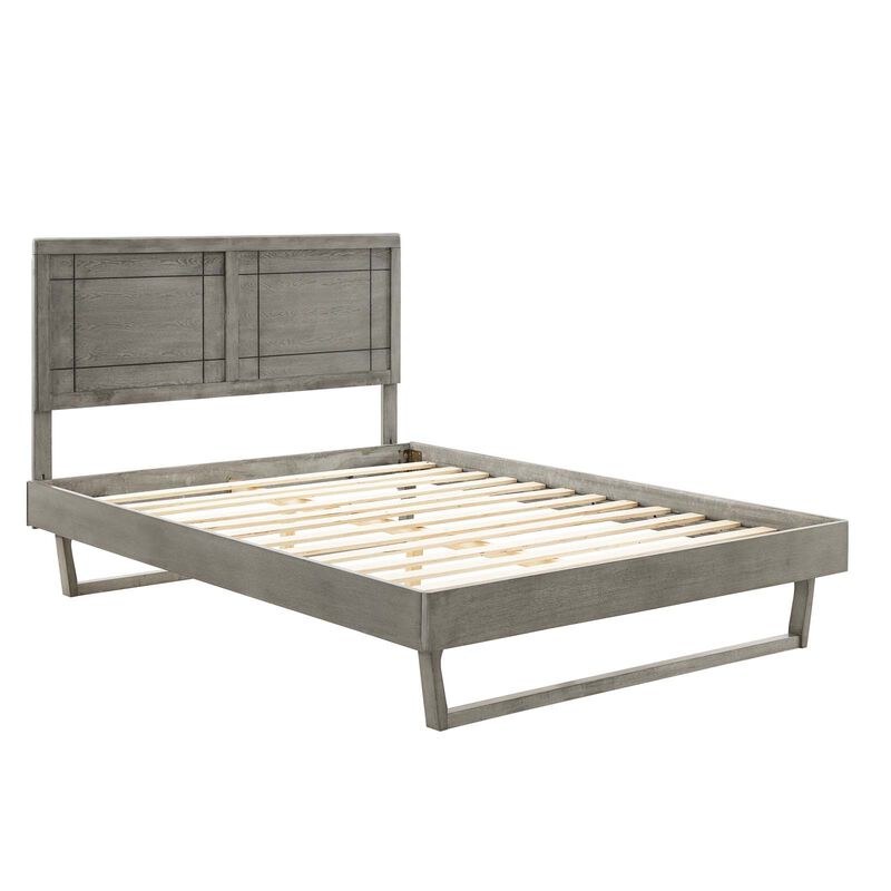 Modway - Marlee King Wood Platform Bed with Angular Frame