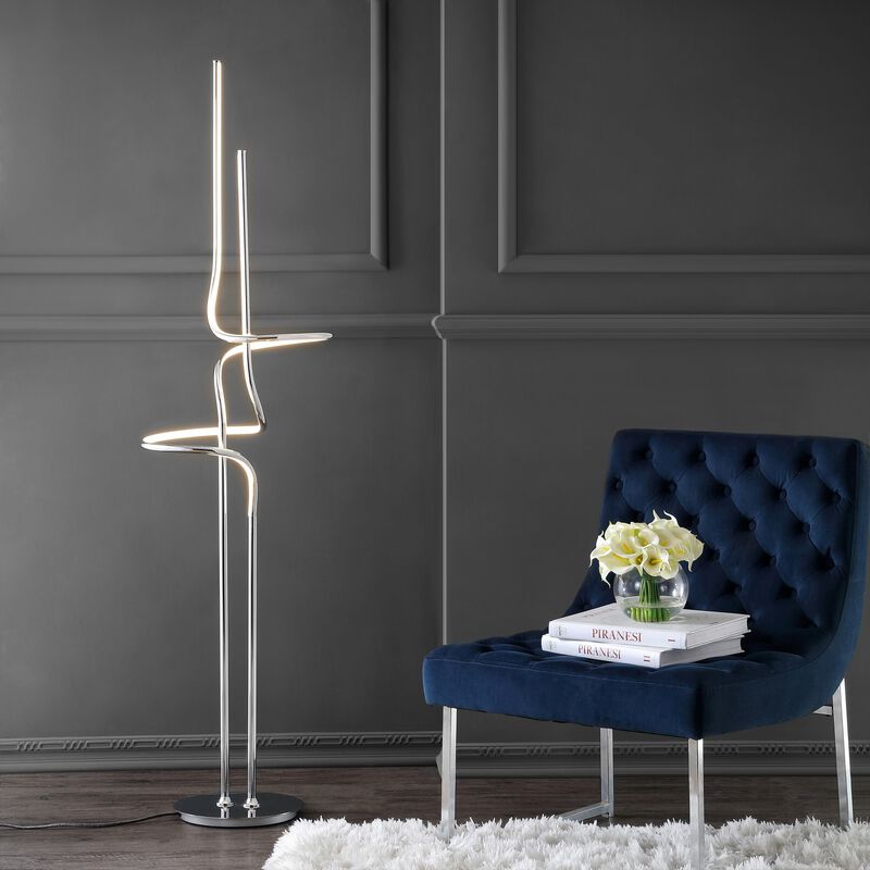 Sketch Minimalist Dimmable Metal Integrated LED Floor Lamp