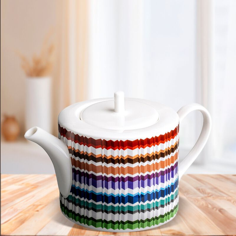 Tea & Coffee Pot WAVES, diam. 4.72", H 5.12" image number 1
