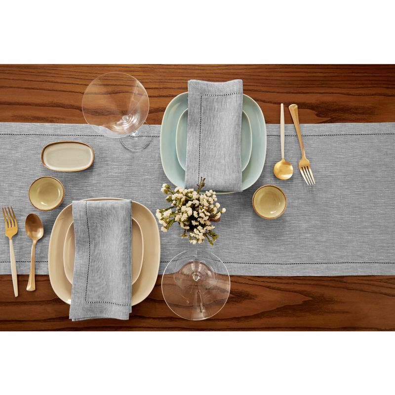 Solino Home 100% Pure Linen Table Runner - Milan