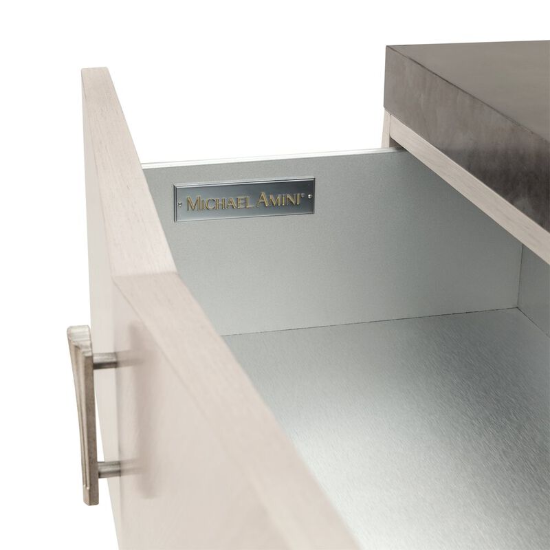 Michael Amini Fantosini 10-Drawer Mule Chest - Silver Mist