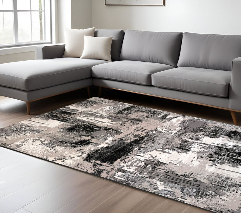 HomeRoots Abstract Area Rug