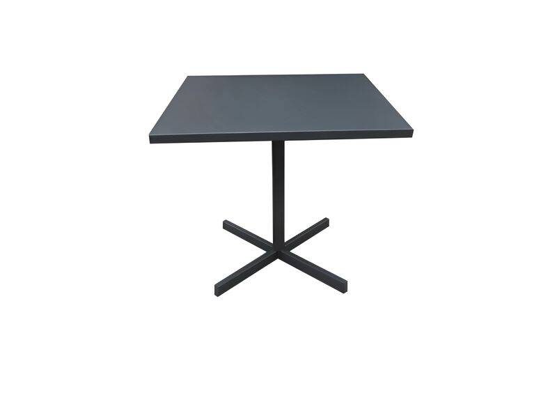 Square Aluminum Pedestal Dining Table with Sturdy Base for Kitchen or Dining Room