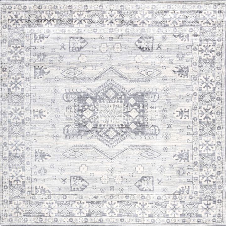 Kasbah Modern Persian Vintage Medallion Square Area Rug