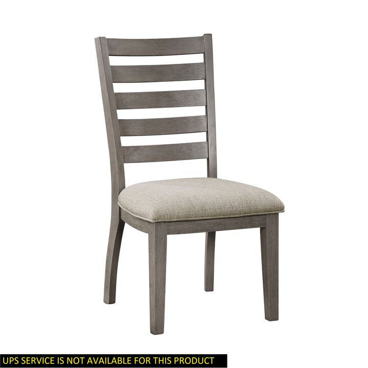 Streamdale Traditional Gray Finish Side Chairs Set - 2 Piece