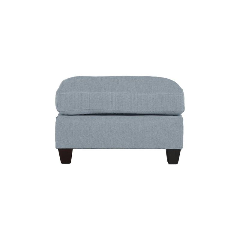 Streamdale Linen-Like Cocktail Ottoman with Wooden Legs image number 0