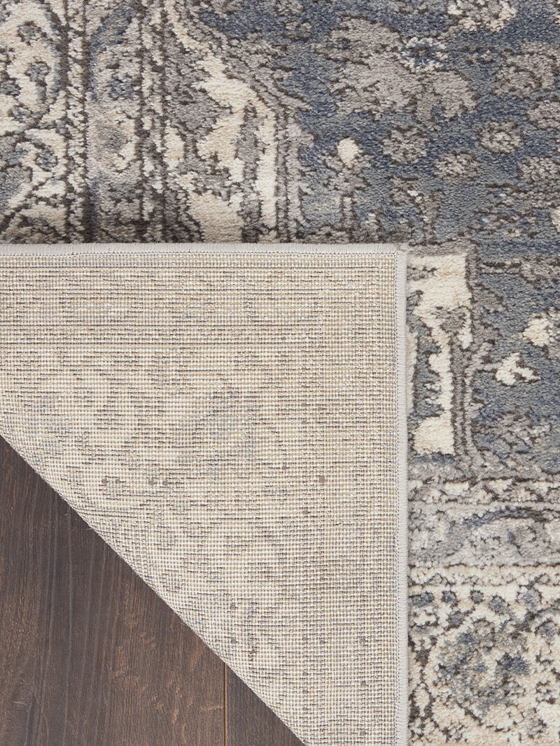Quarry QUA07 Gray/Ivory 2'2" x 7'6" Rug image number 1