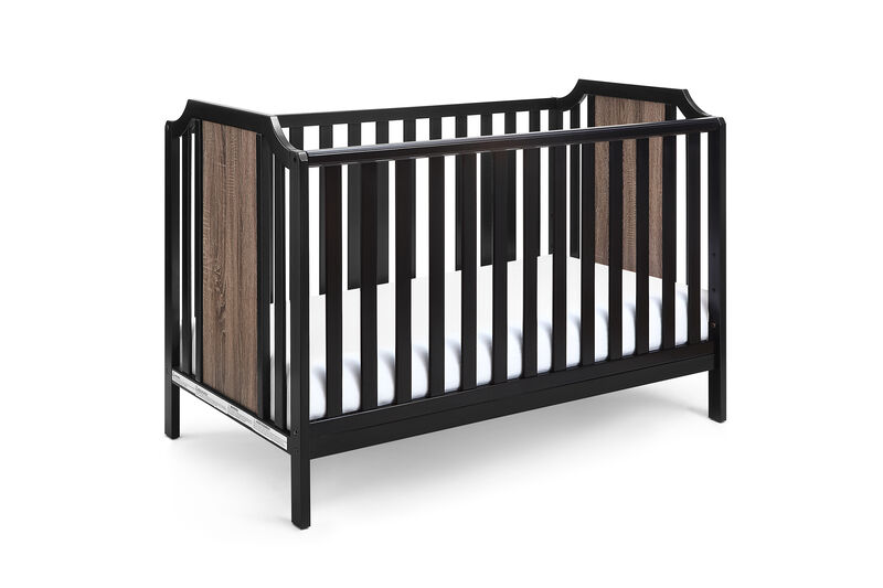 Suite Bebe Brees 3-in-1 Convertible Island Crib Black/Brownstone