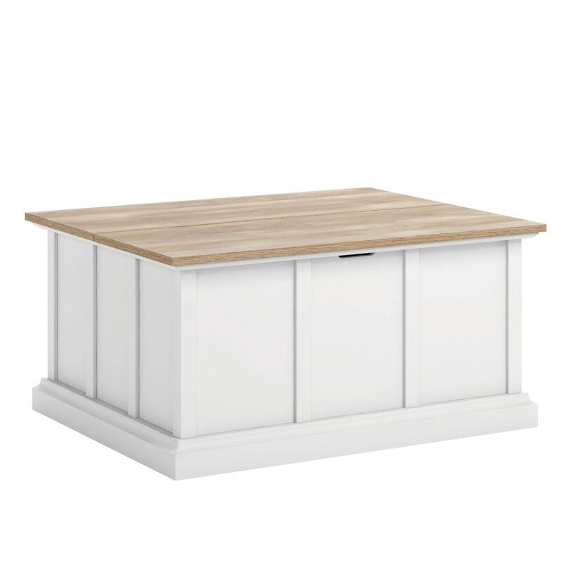 Sauder Cottage Road Storage Coffee Table Wh image number 0